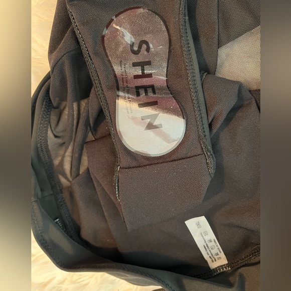 NWT 👙 SHEIN Swim BAE Plus Contrast Mesh High Waisted Bikini Swimsuit - Picture 5 of 6